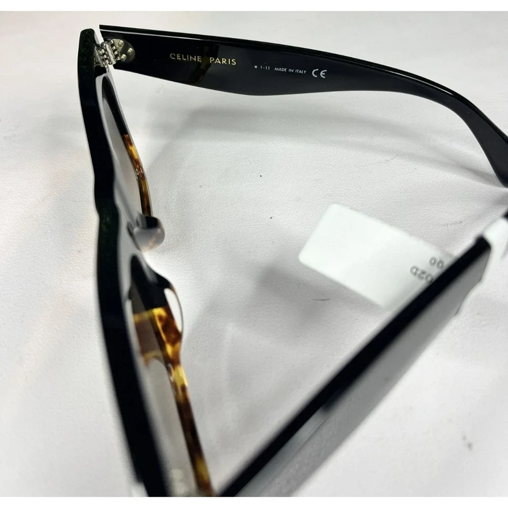 CELIINE CL4004IN 05K Women Black Square Polarized Sunglasses 50-22-150